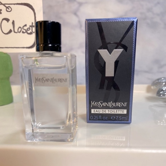 Yves Saint Laurent Y EDT, Woody, Aromatic, NEW - Mini 0.25 oz. 7.5 ml. - Picture 2 of 9